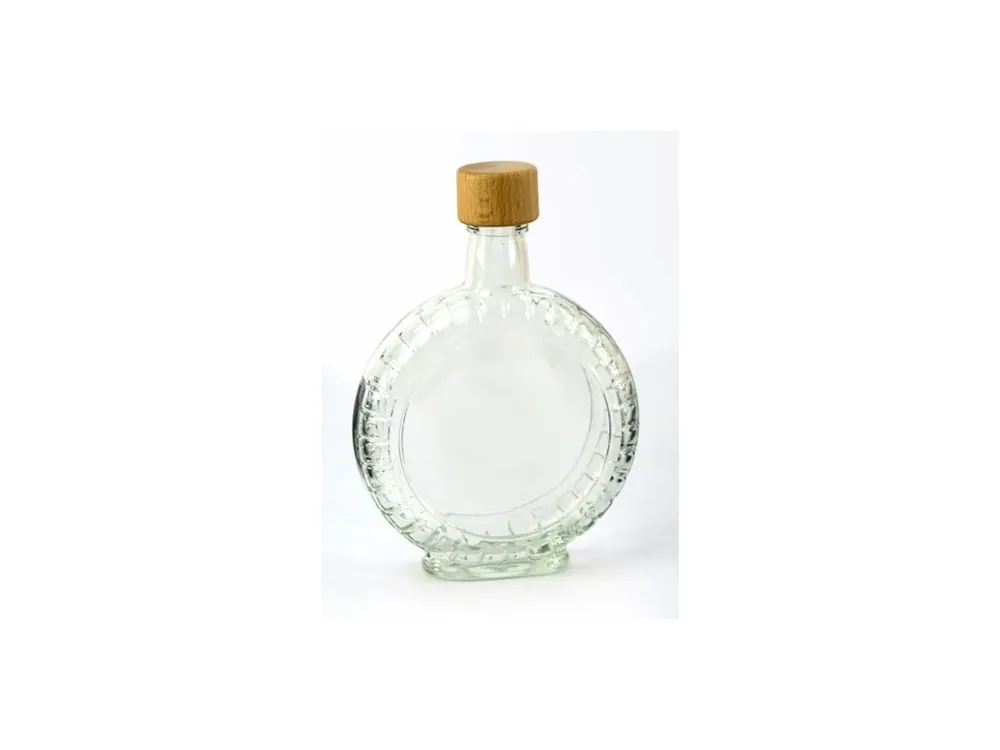 Dokud Zásoby Vydrží Láhev sklo 500ml PEGGY čirá s víčkem