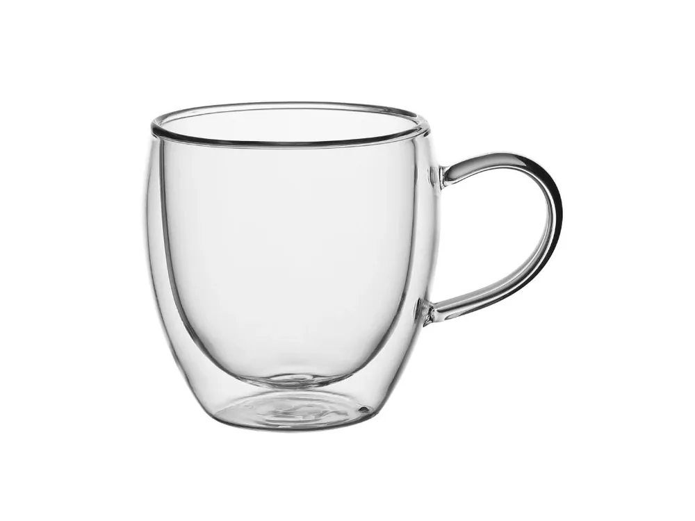 Hrnek sklo 250ml dvoustěnný ucho 2ks KAMILLE 9010 Ihned K Objednání