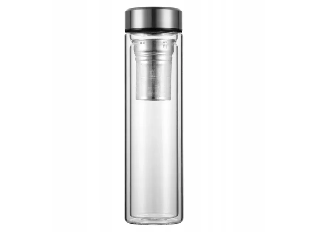 Láhev termo sklo 450ml se sítkem KAMILLE 9021 Výhodná Nabídka