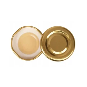 Víčko ¤38mm Twist zlatá KLIK 10ks Kup Teď