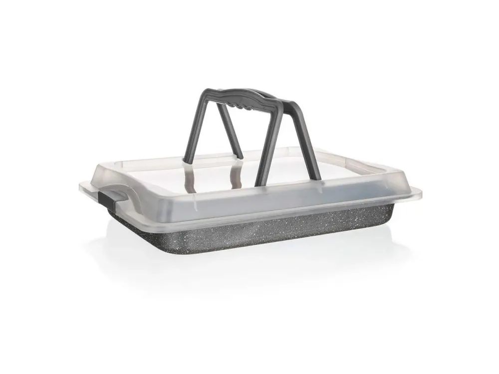 Plech pečicí 42x29x4cm nepřilnavý s poklopem GRANITE Odeslání Ihned