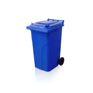 Popelnice 240L HDPE, kolečka, modrá (NADROZMĚR) Cenový Hit