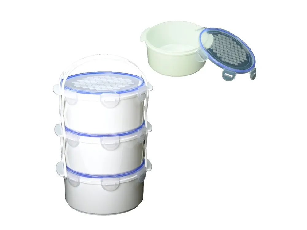 Poslední Šance Jídlonosič plast 3x1,5L FULL HERMETIK barevný