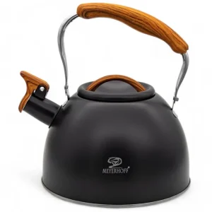 Konvice čajník nerez/lak 2,5L WOODY černá mat, vč. indukce Top Prodej