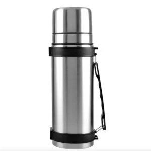 Nízká Cena Termoska nerez 1,1L s popruhem turistická + 2 hrnky PERFECT