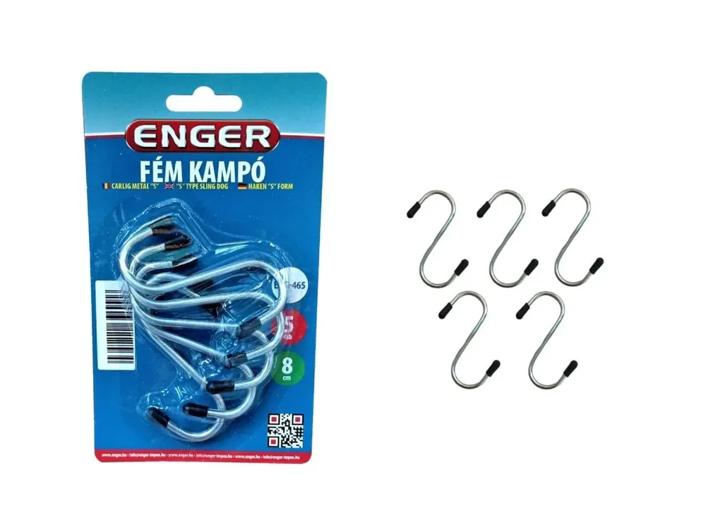 Háček S chrom 8cm 5ks ENGER Ihned K Objednání