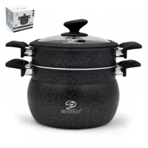 Cenově Výhodný Hrnec nepřilnavý napařovací s poklicí ¤24cm MEYERHOFF