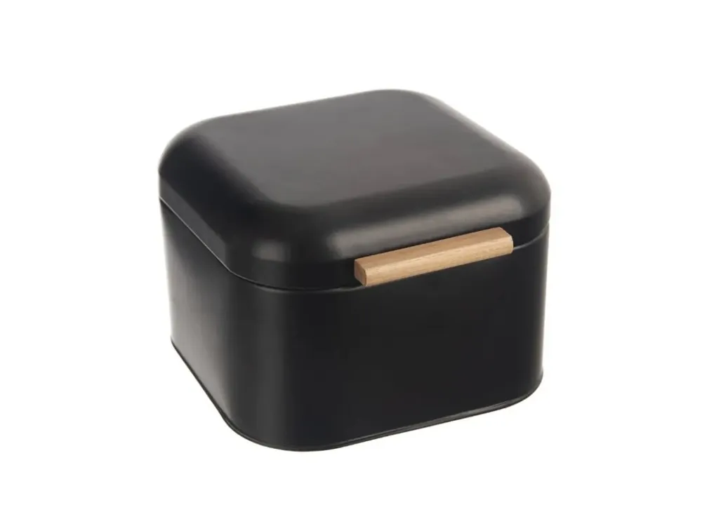 Hit Sezóny Chlebovka plech/bambus 21,5x20x14cm BLACK