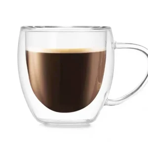 Hrnek sklo 250ml dvoustěnný ucho TRG-36 Koupit Online