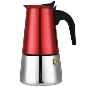Akční Nabídka Kávovar moka 4 šálky nerez METAL RED vč. indukce
