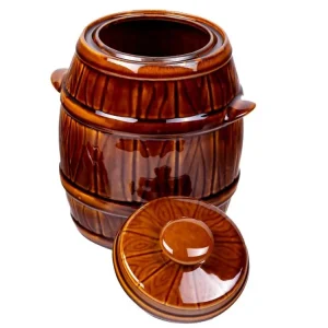 Cenově Výhodný Sud na zelí a kvašáky keramický 3,5L BARREL