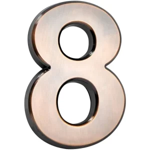 Číslo domovní samolepící ABS 70x100mm bronz 8 Poslední Šance