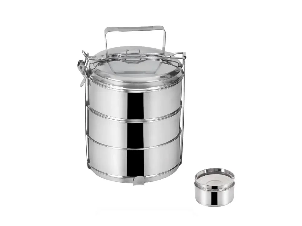 Akční Cena Jídlonosič nerez + víka 3x1,3L ¤16cm ORION
