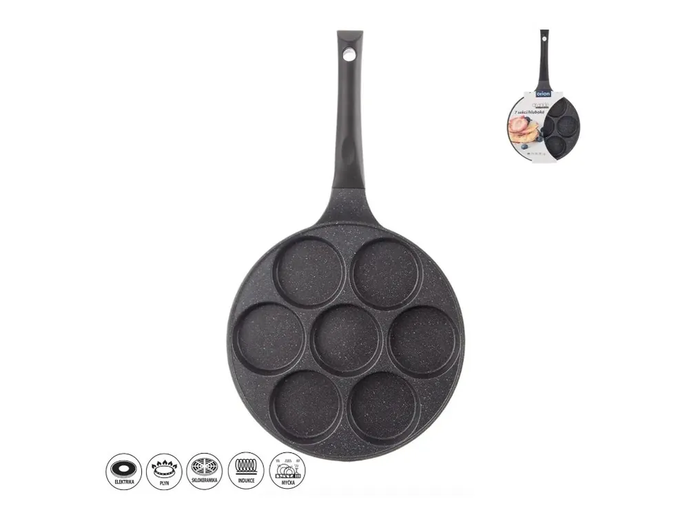 Zlevněný Pánev na lívance granit ¤27cm 7x oko GRANDE hluboká vč. indukce