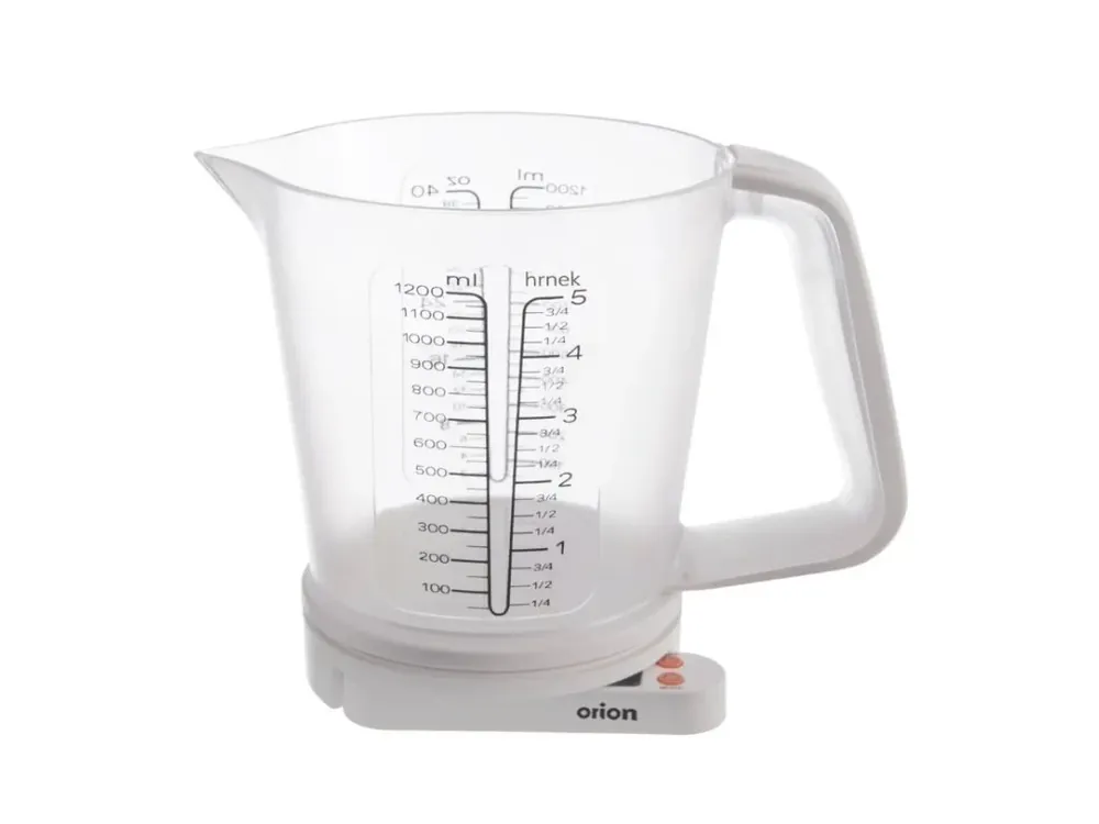 Váha kuchyňská digitální 5kg 1,2L s odměrkou ORION Nízká Cena