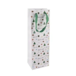 Akce Taška dárková 36x12x8,5cm na víno VÁNOCE