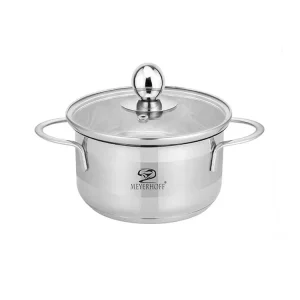 Hrnec nerez ¤18cm 2,2L MEYERHOFF MH-1311F skleněná poklice Cenově Výhodný
