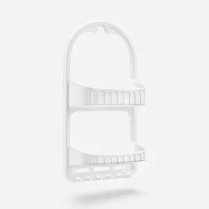Polička plast 2patra 27x12x50cm CADDY bílá Koupit Online