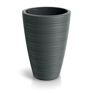Tovární Cena Květináč VENA ROUND 34,9cm tmavě šedá