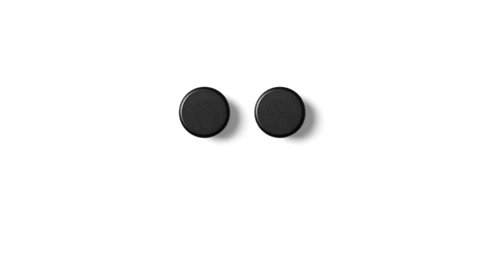 Háčiky na stenu Knobs Black - set 2 ks Cenová Bomba