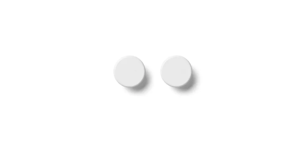Háčky na zeď Knobs White - set 2 ks Nejlepší Volba