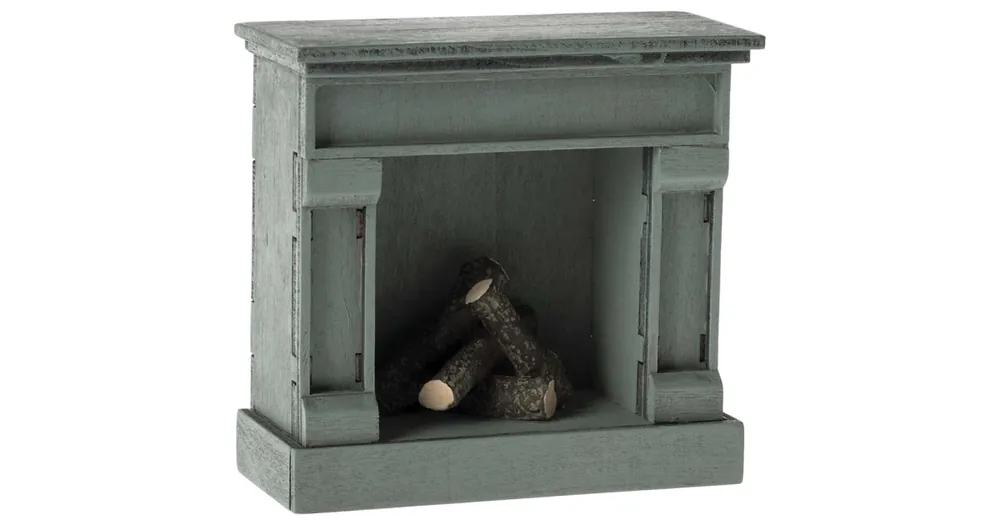 Hořící krb pro myšky Maileg Fireplace Blue Pouze Dnes
