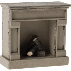 Hořící krb pro myšky Maileg Fireplace Off White Speciální Cena