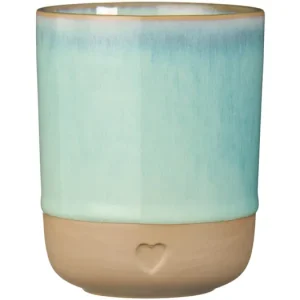 Hrnček bez ucha Heart Light Green 190 ml Akční Cena