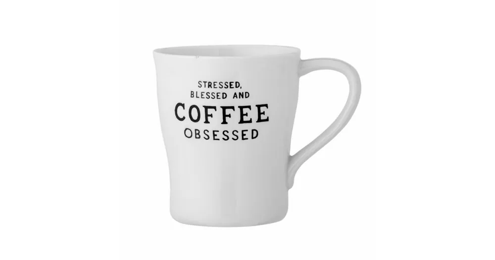 Hrnček Coffee Obsessed White 330 ml Omezená Nabídka
