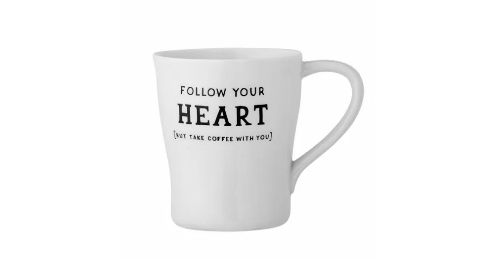 Expresní Doručení Hrnček Follow Your Heart White 330 ml