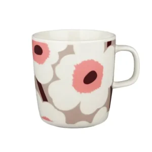 Nakupujte Hned Hrnek Oiva Unikko Burgundy Beige 4 dl