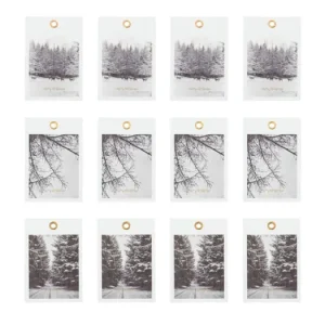 Přímo Od Výrobce Jmenovky na dárky White Winter - 12 ks