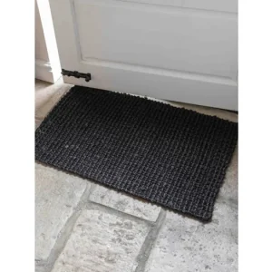 Jutová rohožka Woven Black 80x50 cm Koupit Online