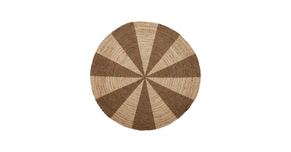 Jutový koberec Circle Nature Brown 120 cm Bezpečná Platba