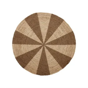 Jutový koberec Circle Nature Brown 120 cm Značkový