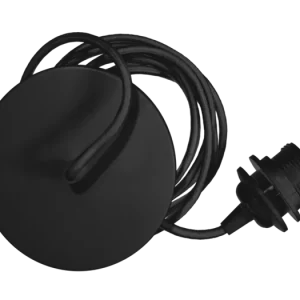 Výprodej Kabel s objímkou Rosette Black