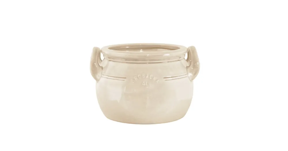 Odeslání Ihned Kameninový kvetináč Brobacka Cream Low 25x15 cm