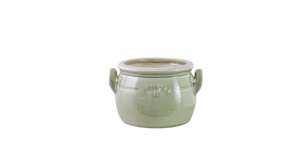 Kameninový květináč Brobacka Green Low 20x13 cm Koupit Online