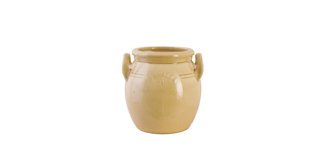 Kameninový květináč Brobacka Yellow High 17x17 cm Nejlepší Volba