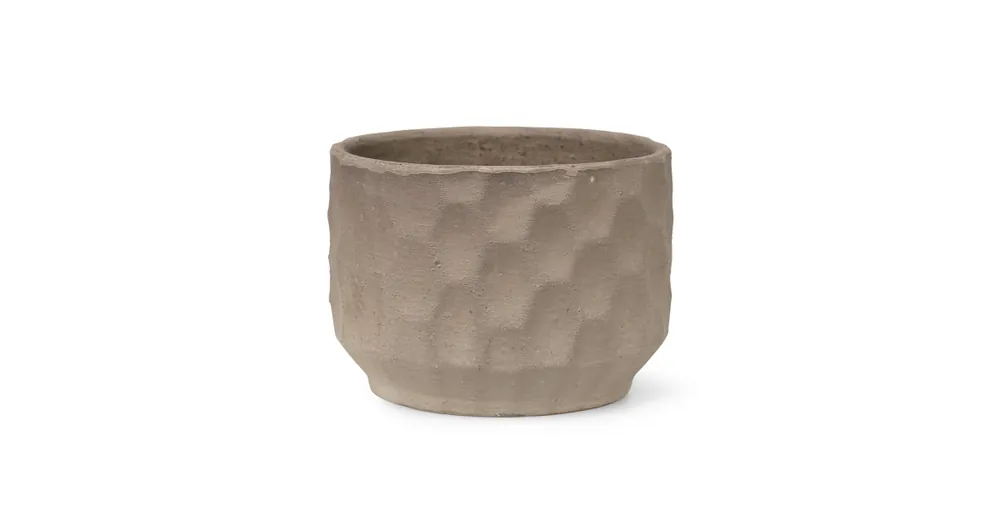 Kameninový kvetináč Gro Brown Sand 16,5 cm Sleva