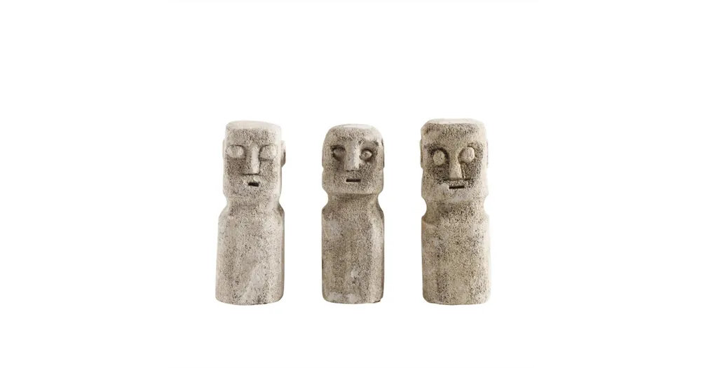Značkový Kamenné sošky Raw sculptures set 3 ks