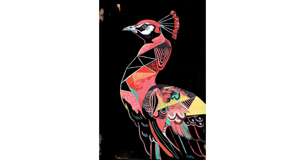 Ověřený Moderní obraz Pinky Peacock