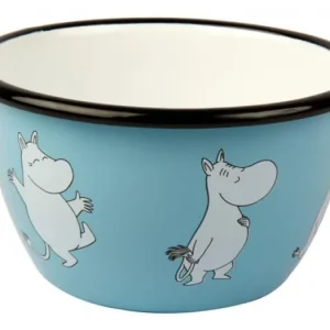 Vysoce Kvalitní Modrá smaltovaná miska Moomin
