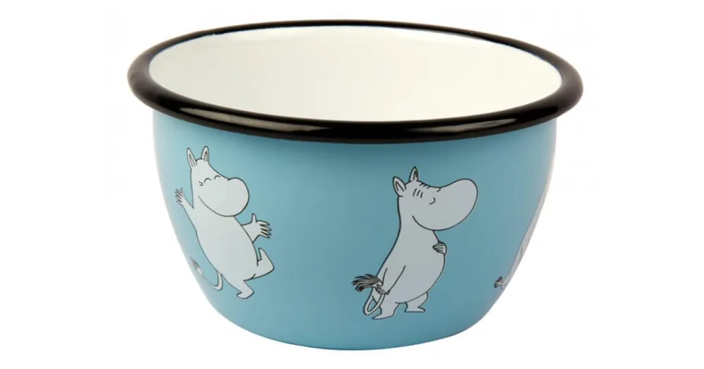 Vysoce Kvalitní Modrá smaltovaná miska Moomin