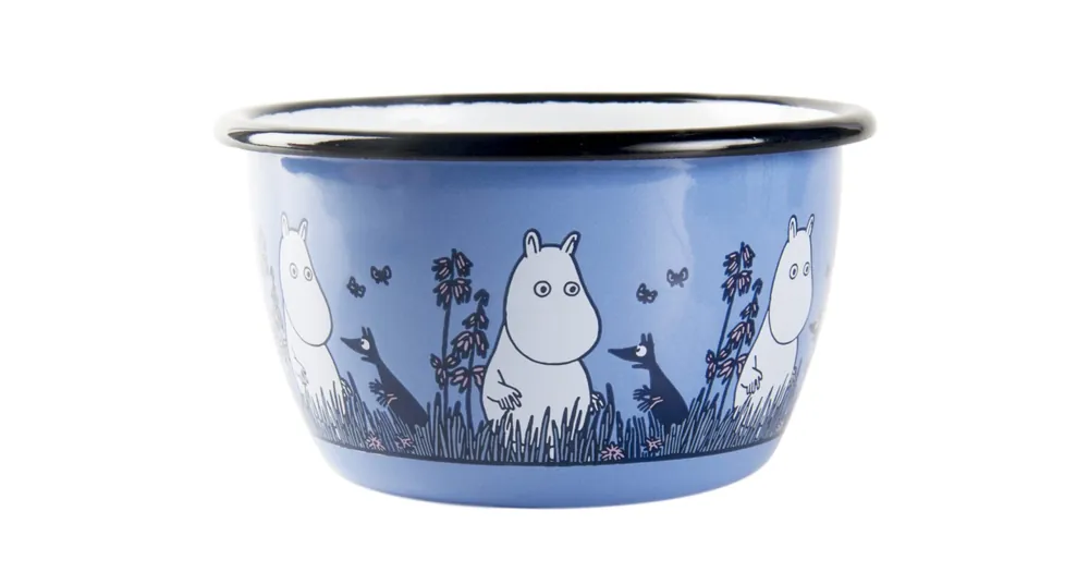 Modrá smaltovaná miska Moomin Friends 3 dl Akční Cena