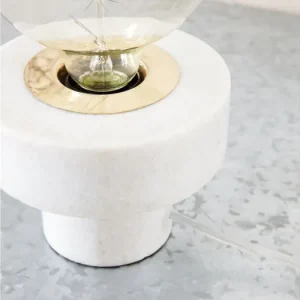 Mramorová stolní lampa Pin bílá Jen Po Omezenou Doba