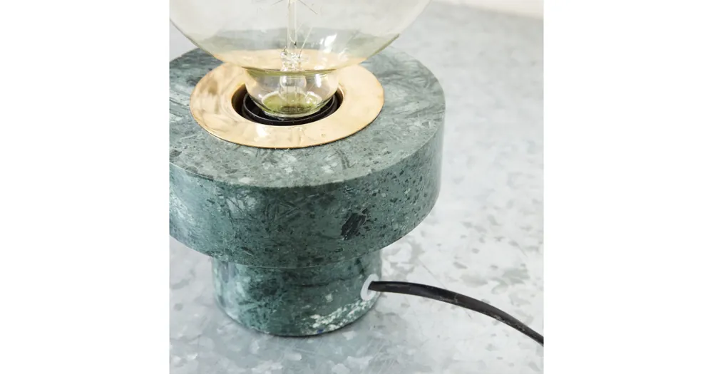 Mramorová stolní lampa Pin zelená Ihned K Objednání