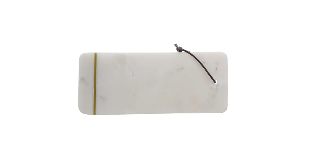 Mramorová servírovacia doska biela 37x15 cm Sleva