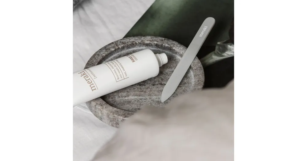 Mramorový podnos Meraki Beige okrúhly 12,5 cm Nakupujte Hned