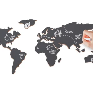 Nástěnná mapa světa Chalkboard s křídou Objednat Nyní